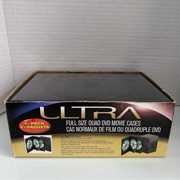 ULTRA full size QUAD DVD Movie Cases 5 pack - Picture 2 of 7